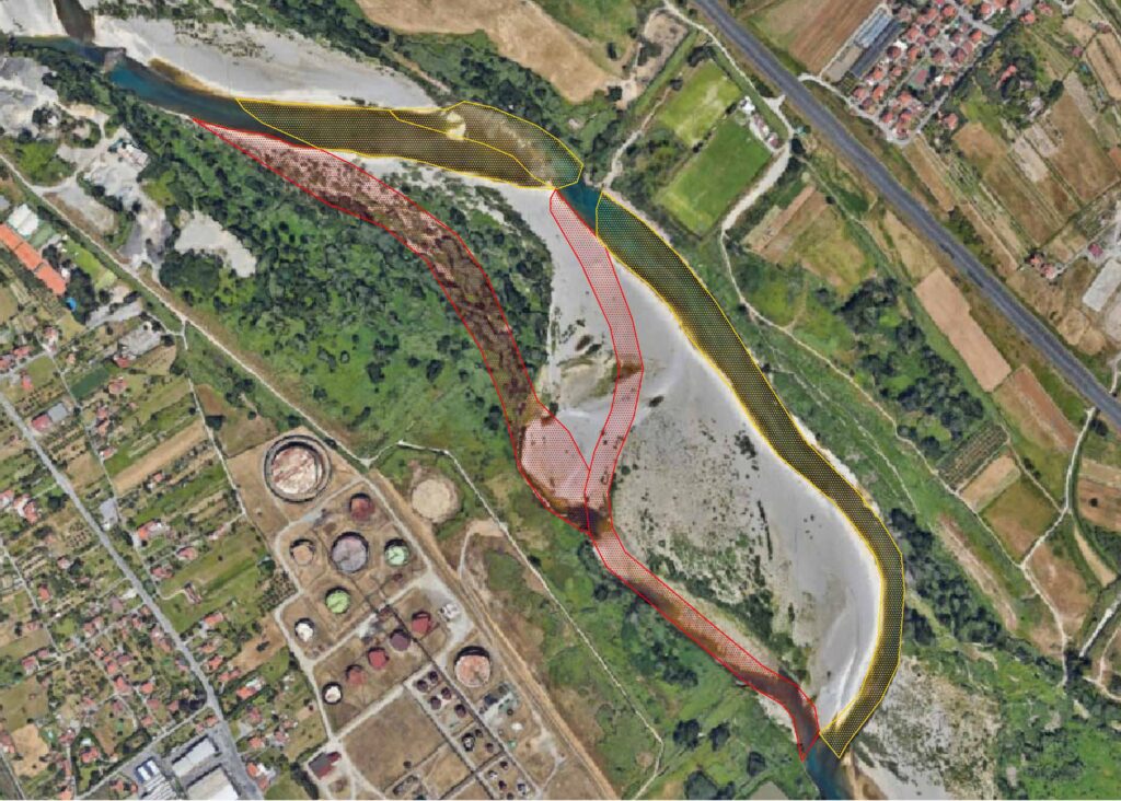 Riduzione del rischio residuo da erosione spondale del Fiume Magra